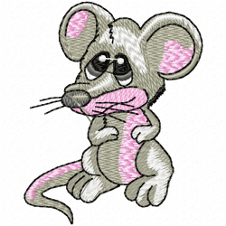 Mice Embroidery Design 6